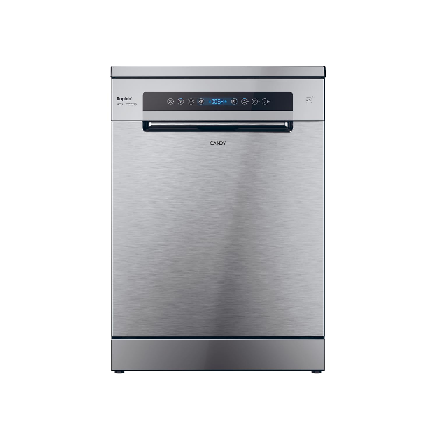 CANDY - Lave-Vaisselle - Pose Libre - 14 Couverts - Classe Énergétique C - Maxi Cuve, Wash & Dry 35 min, Ouverture Automatique, Contrôle à Distance - Inox - 60 x 82 cm - Modèle CF 4C6F0X