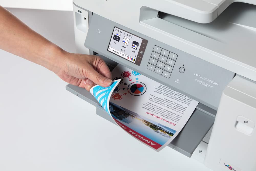 Brother MFC-J5955DW | Imprimante Multifonction 4 en 1| Jet d'Encre Couleur | Impression A4/A3 | NFC | Ethernet & Wi-Fi | Vitesse d’impression jusqu’à 30 ipm
