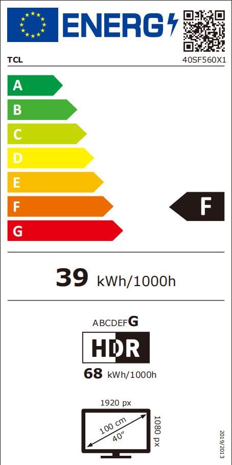 TCL 40 Pouces Full HD Smart QLED Direct LED SF560 avec Fire TV et vocale Alexa