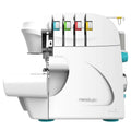 Cecotec Machine à Coudre Bellecouture Overlock, Vitesse 1100 tr/min, Pression du Pied-De-Biche Réglable, Entraînement Différentiel, Fonctions de Point à 4 Fils et Kit d'Accessoires
