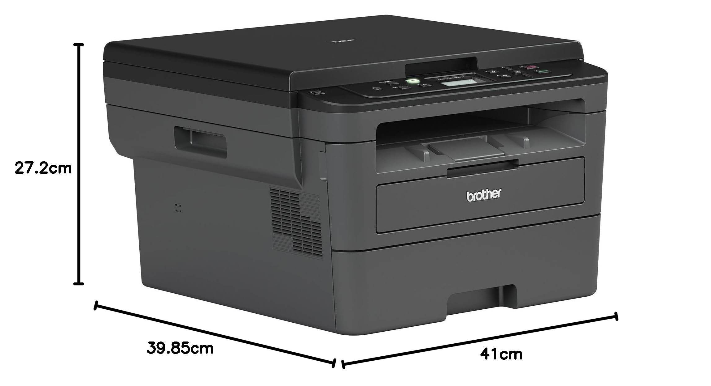 Brother DCP-L2510D Imprimante Multifonction 3 en 1 Laser - Monochrome - A4 - Impression Recto-verso, Numérisation, Copie - sans Wi-Fi