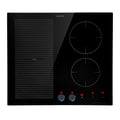 KLARSTEIN Plaque Induction en Céramique de 7000W, Plaque de Cuisson Electrique à Induction, Plaque Induction 4 Feux, Tables de Cuisson, Plaques chauffantes ThermoBoost, Rechaud Electrique Cuisine