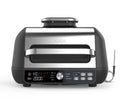 Ninja Foodi MAX PRO Grill, Plancha et Friteuse à air avec sonde de cuisson numérique, 3,8L, 7 en 1, Grill, Air Fryer, Cuire, Rôtir et plus, Pièces lavables au lave-vaisselle, Argent/Noir AG651EU
