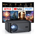 HAPPRUN H11 Projecteur Compatible avec Netflix, Vidéoprojecteur Portable avec Haut-Parleur Intégré, Mini Retroprojecteur Compatible Smartphone/WiFi 6/TV Stick/PS5 pour Maison, Chambre, Extérieur
