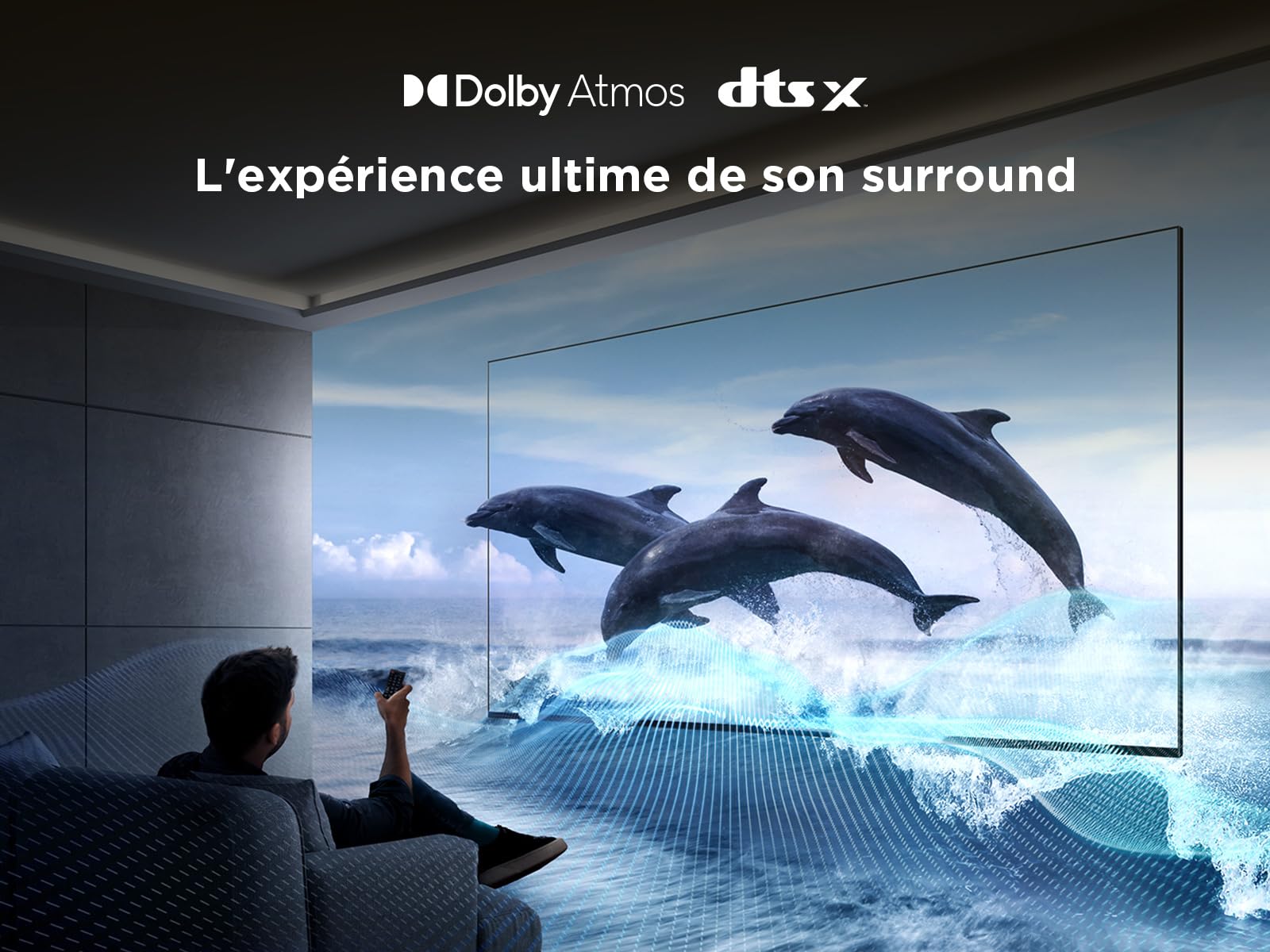 TCL 75T6C Fire TV 75 Pouces QLED 4K UHD Smart TV, HDR (Multi-Format), Dolby Atmos, Motion Clarity, Game Master, vocale Alexa