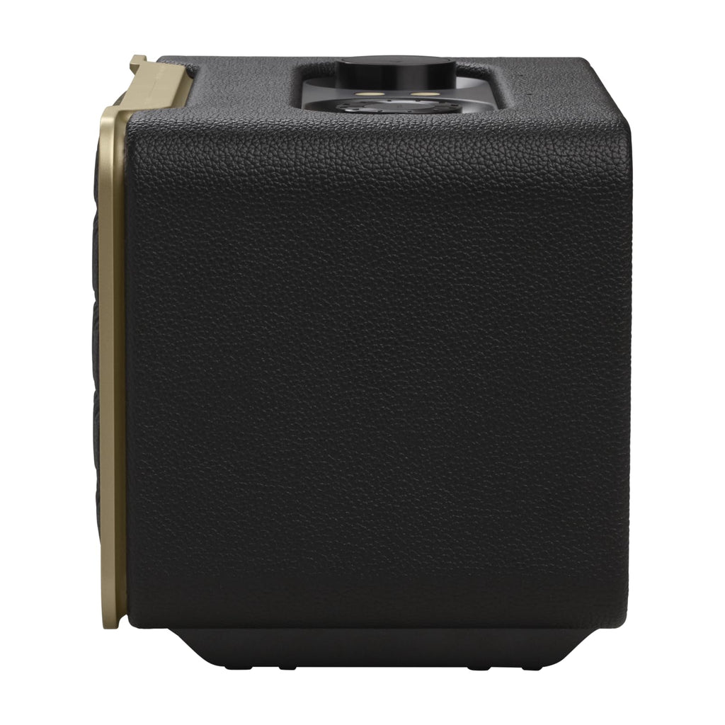 JBL Authentics 200 Enceinte Smart Home avec WiFi, Bluetooth et assistants vocaux, design rétro, noire