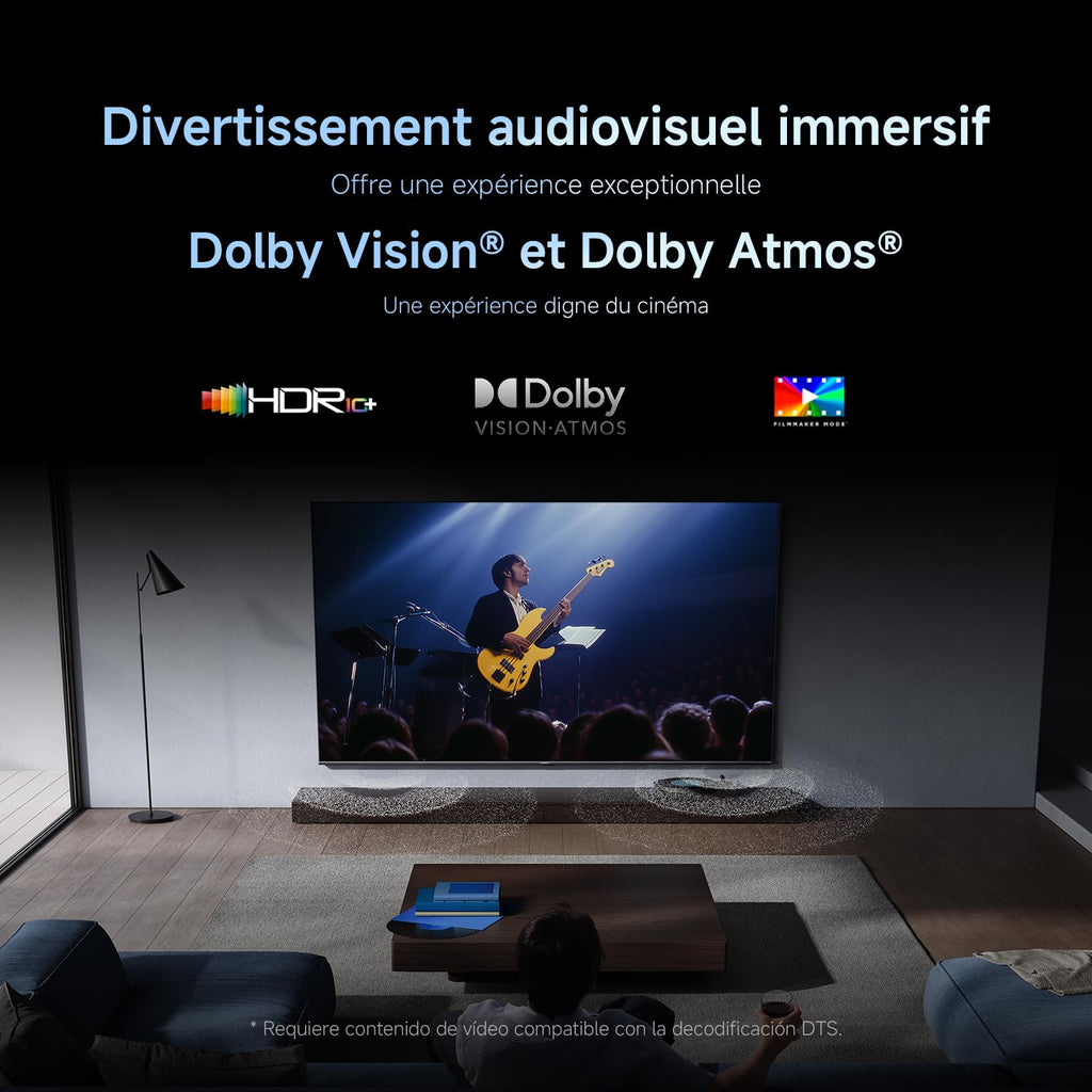XIAOMI TV S Pro Mini LED 65, Smart TV, Dolby Vision, Dolby Atmos, QLED 4K, 144Hz, Google TV, HDR10+, Triple Tuner, DVB T2, MEMC, DTS-X, Harman AudioEFX, Prime Video, Google Assistant, AirPlay2