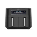 NINJA Foodi DualZone Air Fryer 2 Compartiments, 2 Zones de Cuisson Indépendentes, Capacité 7,6L, Air Fyer 6-en-1, Max 240°C, Pièces Antiadhésives Amovibles lavables au lave-vaisselle, Noir AF300EU