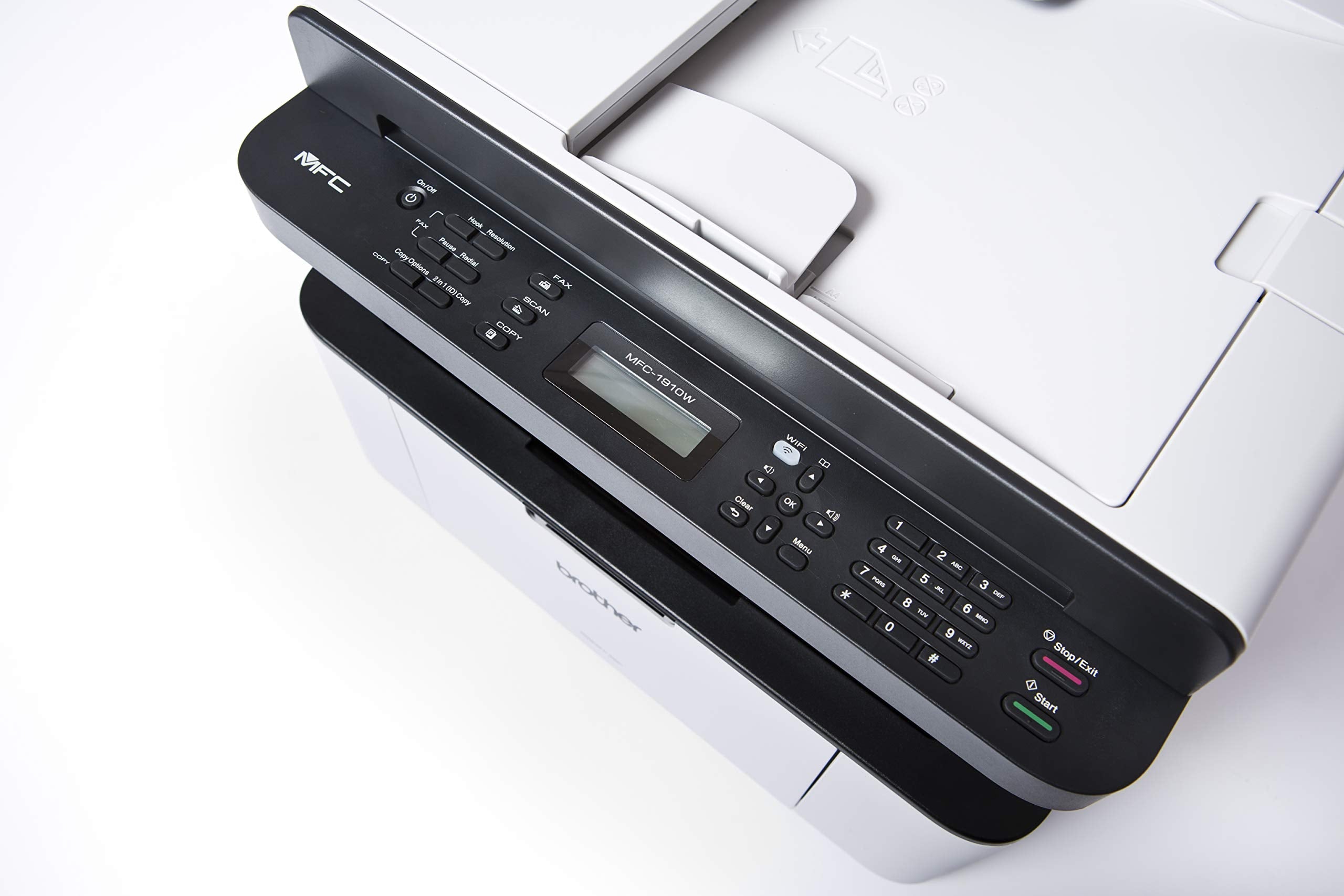 Brother MFC-1910W Imprimante Multifonction laser 4 en 1 | Monochrome | A4 | Impression, Numérisation Couleur, Copie | Wi-Fi