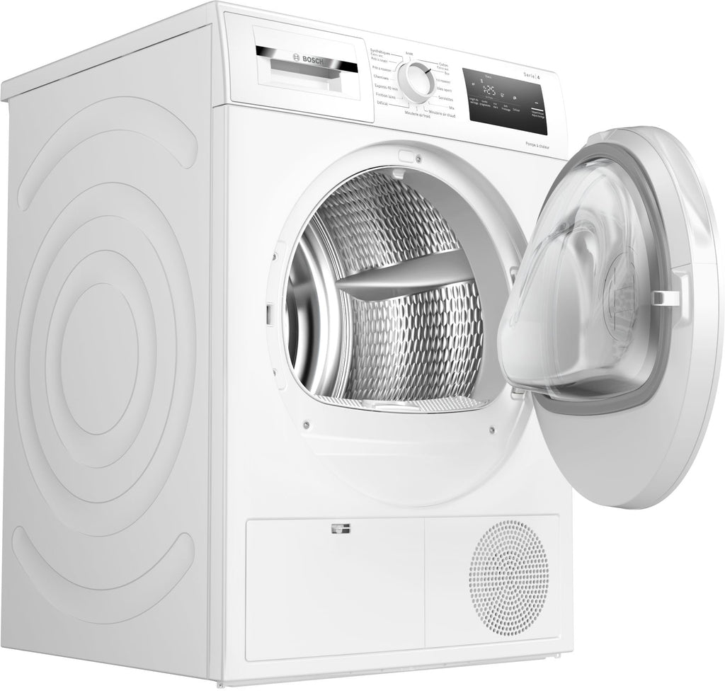 Bosch WTH8300DFR, Série 4, Sèche linge, Pompe à chaleur, 8 kg, Blanc