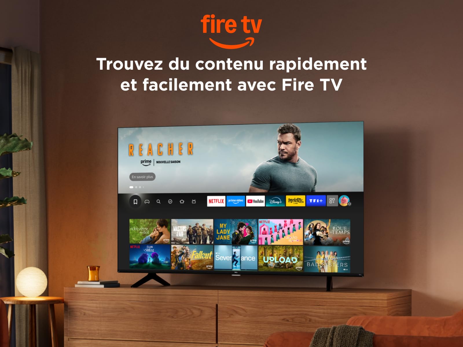 TCL 40 Pouces Full HD Smart QLED Direct LED SF560 avec Fire TV et vocale Alexa