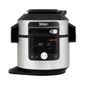 Ninja Multicuiseur Foodi MAX Air Fryer, Smart Lid, 14 fonctions de cuisson, 7.5L, Autocuiseur, Cuisson sous pression, Friture à l'air, Cuisson lente, Grill et plus, Acier inoxydable, OL750EU