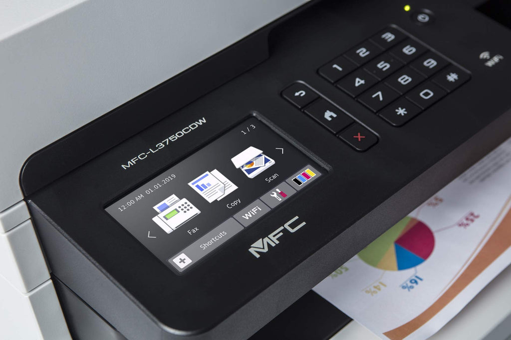 Brother MFC-L3750CDW Imprimante multifonction 4-en-1 (Impressio/Copie/Scan/Fax) LED couleur 24 ppm USB Blanc