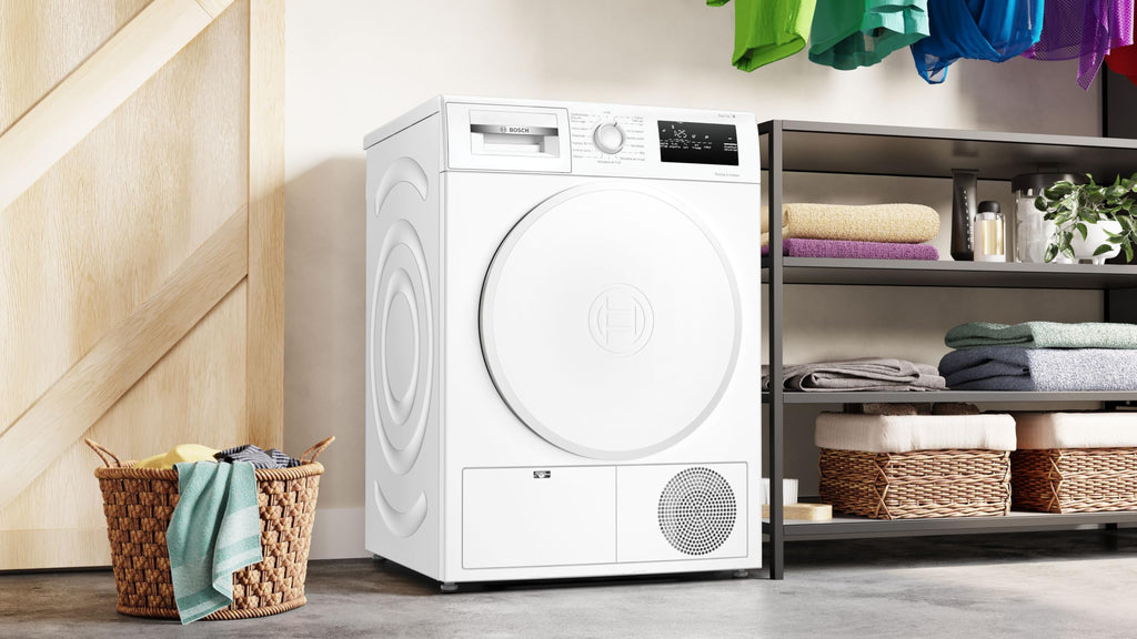 Bosch WTH8300DFR, Série 4, Sèche linge, Pompe à chaleur, 8 kg, Blanc