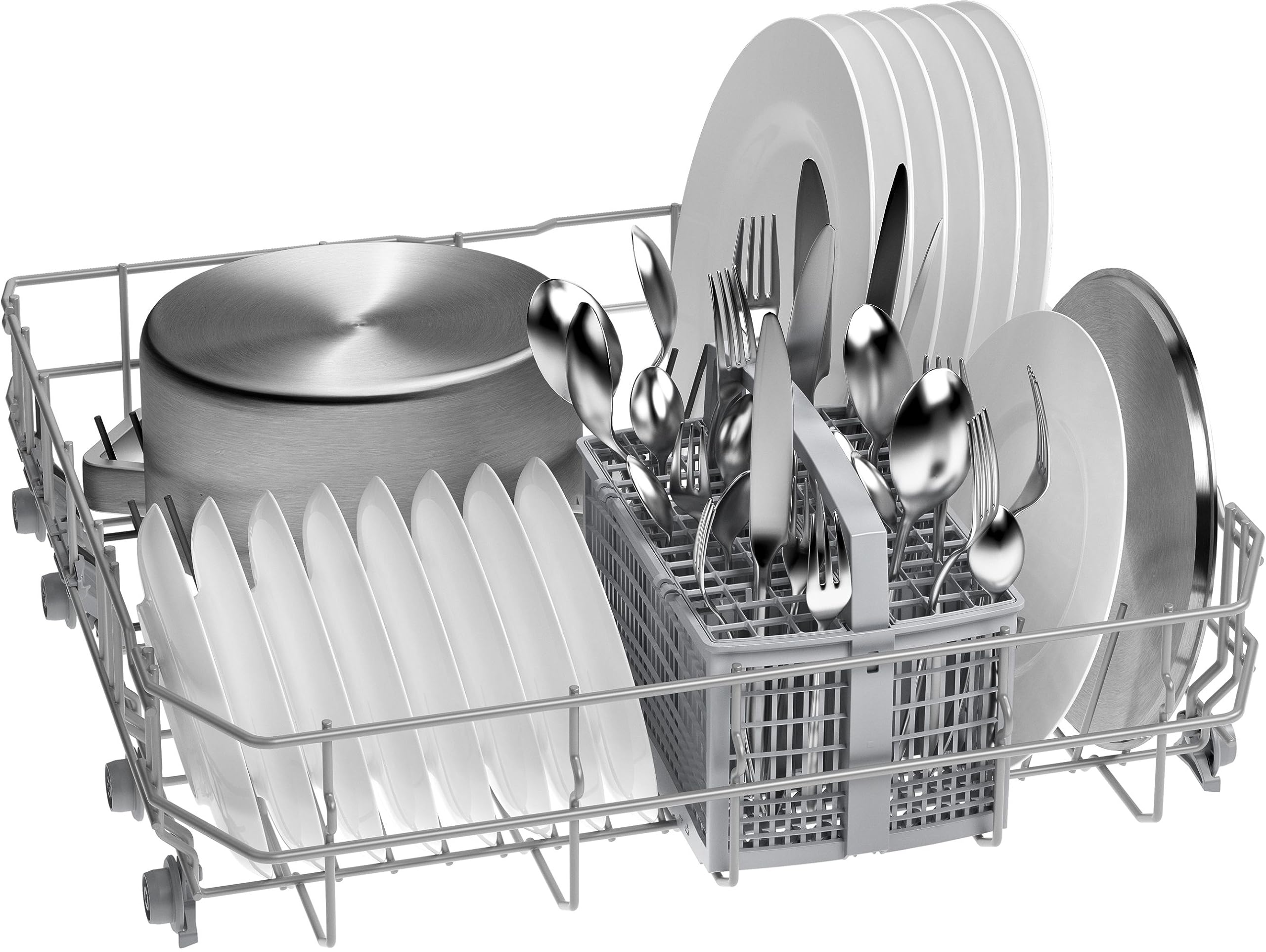 Bosch SMS26AI01F, Série 2, Lave-vaisselle 60 cm, Pose libre, Inox