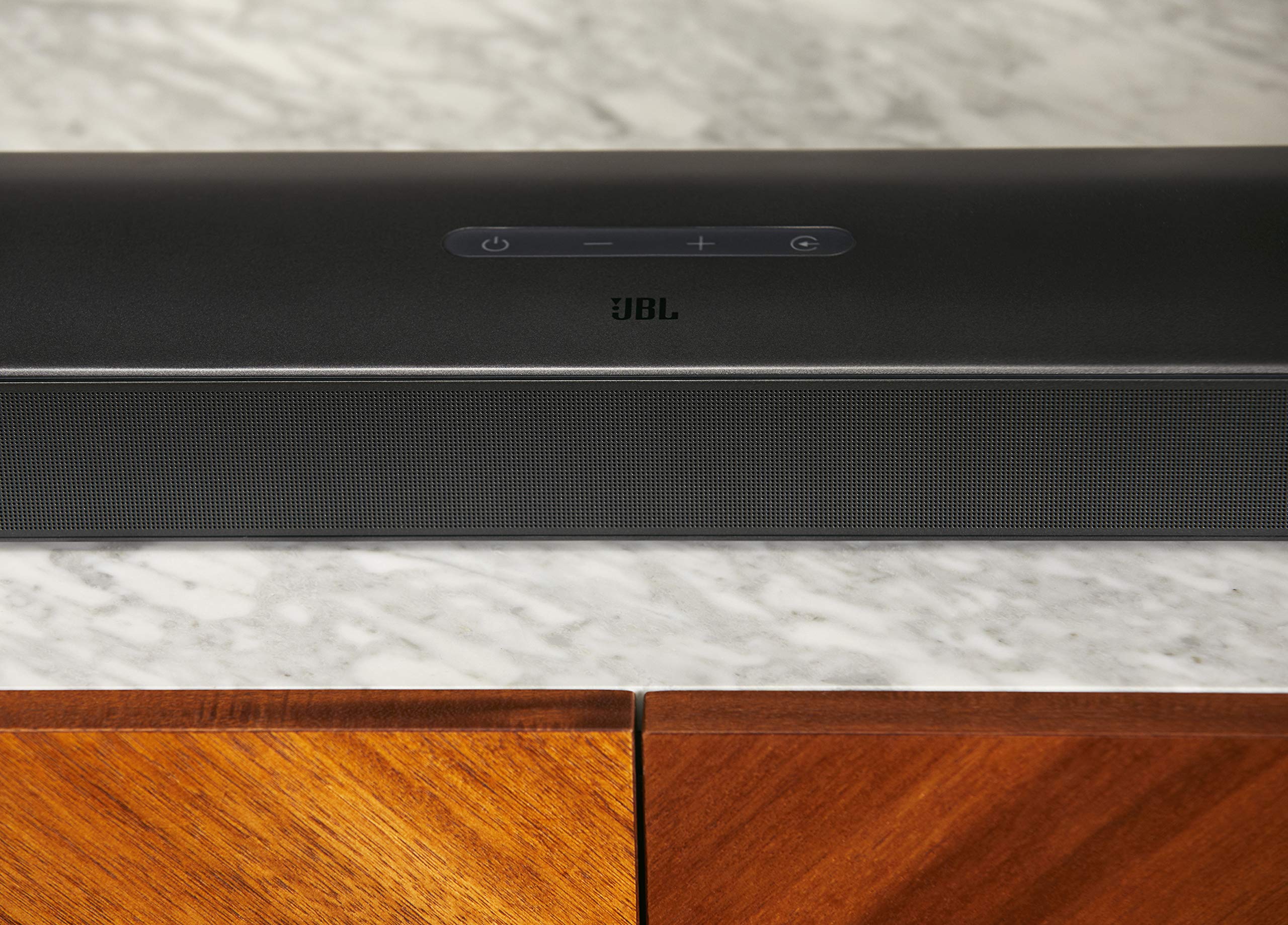 JBL 9.1 – Barre de son avec caisson de basses et hauts-parleurs sans fil – Connection 4K par arc HDMI ou câble optique – Bluetooth 4.2 – Couleur : Noi